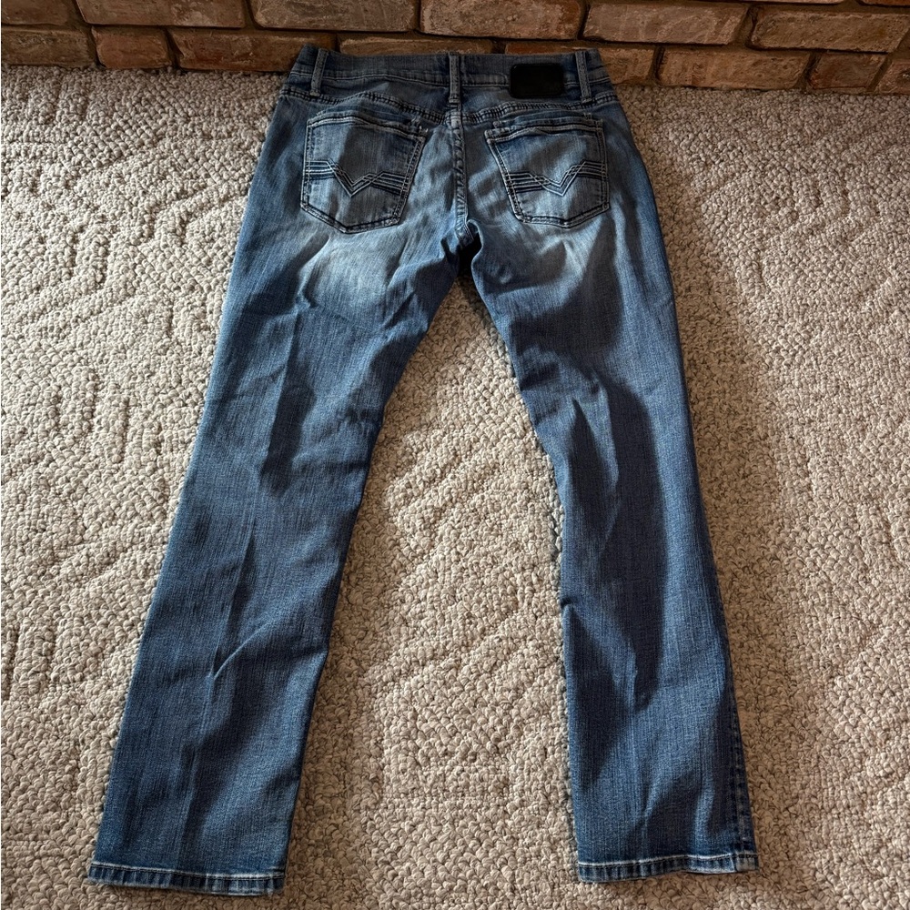Buckle Men's Straight Blue Jeans